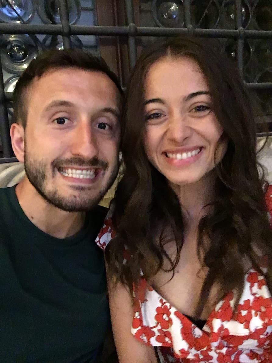 Photograph of Shemsi Kercova with a companion
